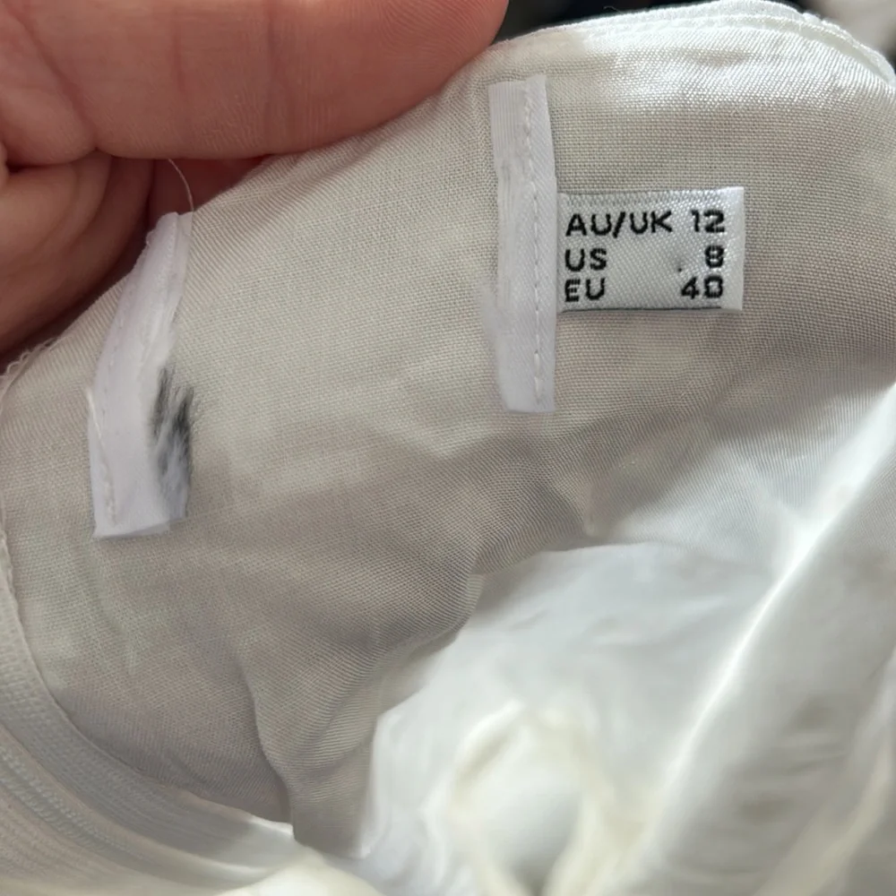 Princess Polly Mikail White Swiss Dot Puff Sleeve Sweetheart Neckline Mini Dress - Picture 11 of 12